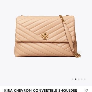 Tory Burch Kirq Chevron Convertible Bag